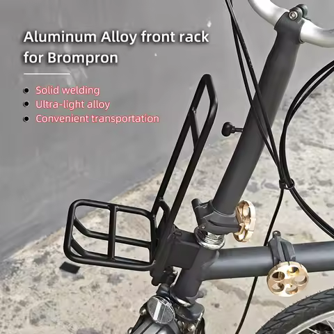 Aluminum Alloy Folding Blike Front Rack for Brompton Bicycle Super Lightweight For Brompton Bike Acc
