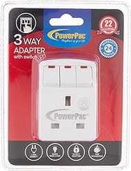 PowerPac/JHE 3 Way Adaptor with Switch PP8733