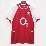 02-03-04 Arsenal Home Jersey หมายเลข14 Henry No. 10เครื่องแบบทีม Bergkamp ผู้ใหญ่ชุดฟุตบอลวินเทจ