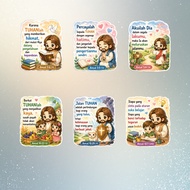 Christian Chibi Stickers with Bible Verse Part-2