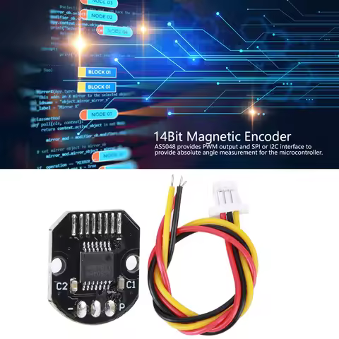 AS5048A Magnetic Encoder PWM SPI Interface Encoder AS5048A Magnetic Encoder PWM SPI Interface 14 Bit