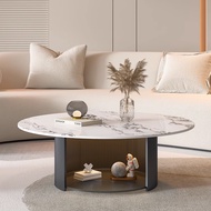 2024 New Baogeli  Sintered Stone coffee Table Unit Circular Tea Table Sofa Side Table 7GP7
