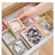 3D Dustproof Jewellery Ring Necklace Bracelet Earring Display Storage Box Transparent PE Kotak Cinci