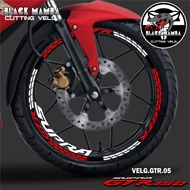 HONDA GTR 05 RIM CUTTING STICKER - HONDA GTR 05 TIRE/RIM VARIATION LIST STICKER