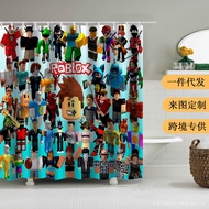 Cartoon Shower Curtain Bathroom Cross-Border Household Shading Curta