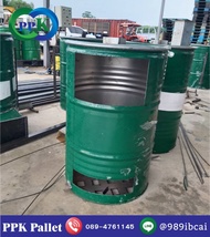 เตาเผาขยะ (คละสี) เตาเผา ถัง 200 ลิตร  PPK Palletพีพีเค พาเลท