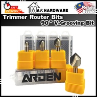 ARDEN Router Bit - 90° V-Grooving Bit ( #58 / #59 / #60 /#61 / #71)