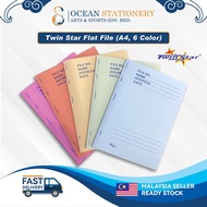 Twin Star Flat File Paper File（A4，6 colour）