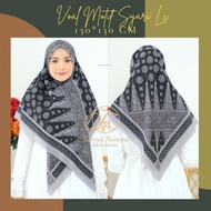 3Q Hijab Voal Motif Abstrak SYARI Jilbab Segiempat Size 130 x 130 cm