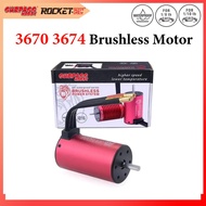 Surpass Hobby KK 3670 3674 Waterproof Brushless Motor 5mm For 1/10 1/8 RC Car Wltoys MJX hglrc Boat