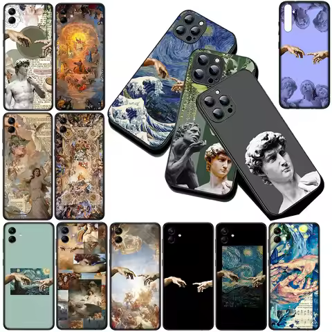 Cover for Samsung Galaxy S24 S25 S23 FE Ultra Plus S7 Edge S25+ S23+ A56 5G Phone Case Fresco Michel
