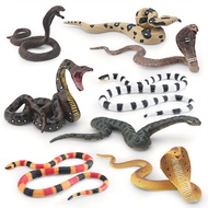 Wild Reptile Snake Figurines Realistic Cobra Python And Anaconda For Kids Learning Halloween