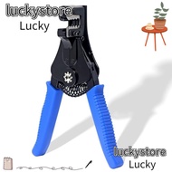 LUCKY Wire Stripper, Automatic High Carbon Steel Crimping Tool, Durable Blue Wiring Tools Cable