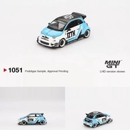 MINIGT 1/64 Abarth 595 LB-WORKS Abarth Alloy Car Collection Model 1051