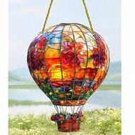 New Cross-Border Product Colorful Hot Air Balloon 2D Acrylic Wall Hanging Decor For Door, Window, Ba