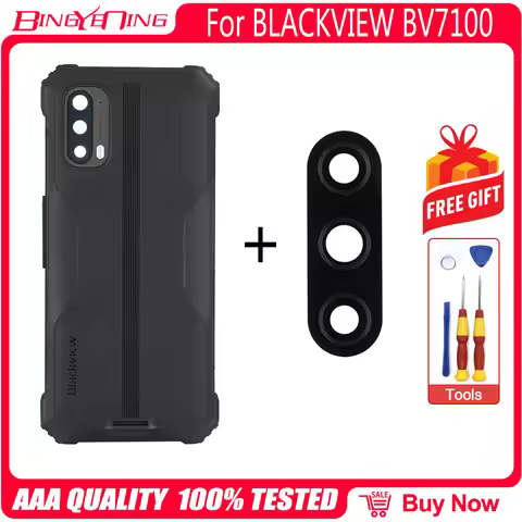 100% New Original Battery Cover Back Housing Case For Blackview BV7100 + Rear Camera Lens Repair Rep