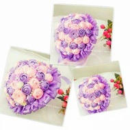 Buket Bunga tangan pengantin ungu / Bouquete wedding