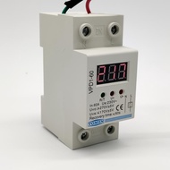 VPD1 40A 60A 220V reconnect over voltage and under voltage protection protective device relay with Voltmeter voltage monitor