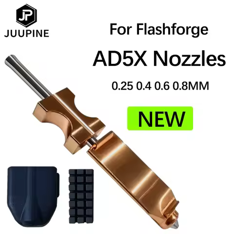 New For FlashForge Ad5x Nozzle Hardened 0.25 0.4 0.6 0.8 Adverturer Ad5x Flashforge Extruder Ad5x Ho