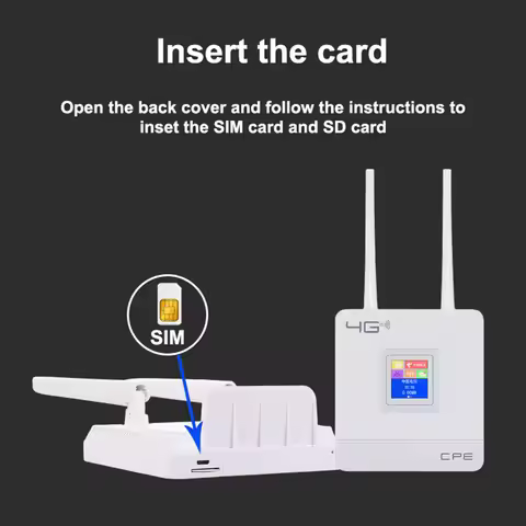 CPE903-E 4G Wireless Router External Antenna 4G WiFi Router IEEE 802.11b/g/n with SIM Card Slot for 