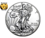 Eagle 1 Oz 999 Silver Coin, Random Year