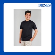 HITAM Bienesstuff PLAIN REGULAR BLACK POLYESTER TSHIRT - L