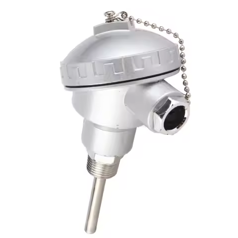 RTD PT100 Temperature Sensor Probe Stainless Steel 1/2" Thread Resistance Temperature Detector 8mm D