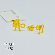 Earring Gold 916 Ribbon (New)