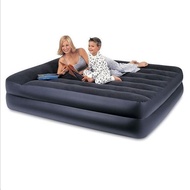 New Style INTEX 64124 Built-in Electric Air Pump Double Blue Air Bed Indoor Air Bed Air Bed