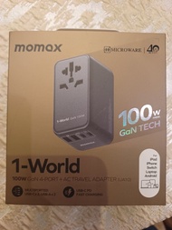 Momax 1-World 100W GaN 4-Port AC Travel Adapter