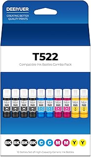 522 Ink Refill Bottles ET-2800 ET-4800 ET-2400 ET-2803 Ink Refill Compatible for ET-2800 ET-4800 ET-