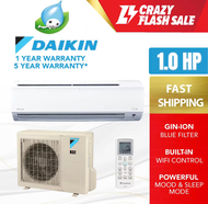 DAIKIN [Built-in Wi-Fi] 1.0HP/1.5/2.0HP R32 Non-Inverter Wall Mounted Air Conditioner | Kuantan Only |