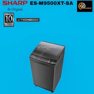 0Mesin Cuci 1 Tabung SHARP ESM9500 Mega Mouth Soft Door 9.5 KG Inverter