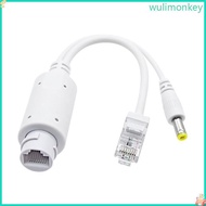 WU Active 48V to 12V Waterproof PoE Splitter Adapter IEEE802 3af Compliant for Camera VoIP Phone Tec