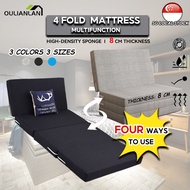 Foldable Mattress Foldable Bed Single Mattress And Queen Thickened Sponge / 4 Fold / 8cm Thick Floor Tatami Mattress Sleeping Mat