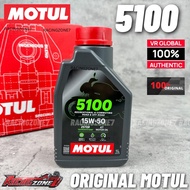 ORIGINAL MOTUL 5100 Semi Synthetic Ester 10W40 15W50 Engine Oil 4T/ Minyak Hitam 1L MOTUL 5100 15W50