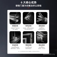 Broken Bridge Aluminum Inner Outer Screen Window Sound Insulation Flat Frame Horizontal Window Horiz