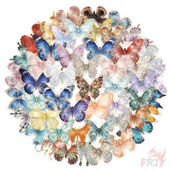 ❀ Jewel Butterfly Gold Stamping PET Stickers ❀ 50Pcs/Set DIY Fashion Waterproof Kids Rewards Sticker