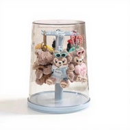 Rotating Acrylic Display Case Transparent Figurine Organizer Dustproof Collectibles Showcase