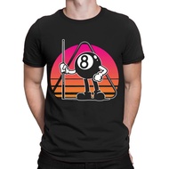 Retro Billiards Snooker Billiard 8 Ball Pool Player Gift Fashion Men T-Shirt