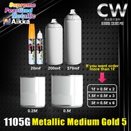 2K Paint AIKKA 1105G Metallic Medium Gold 5  SUPREME PEARLIZED METALLIC Color Car Motor DIY Aerosol 