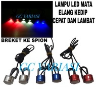MATA 3-Point Eagle Eye LED Lights, Fast and Durable Flashing Universal/ LED Universal Motorcycle Eag