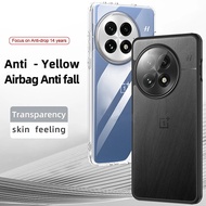 For OnePlus 13 13R 13T 12 12R 11 11R Ultra-Thin Anti-knock Shockproof TPU Bumper Hard PC Transparent