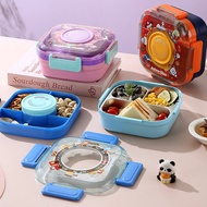 Cartoon Cartoon Children's Lunch Box Students Sealed Lunch Box with Rice Microwaveable Lunch Box Sna