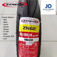 JAGAT BAN MOTOR MATIC // ZENEOS ZN62 90/80 RING 14 TUBELESS BARU
