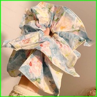 SQ1 Hair band Hair rope Hair accessory Headwear Oil painting style Floral prints Handkerchief shape 