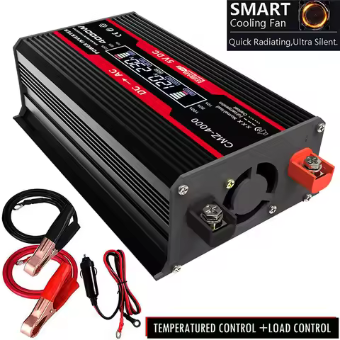 Inverter 12V To 110V/220V Modified Pure Sine Wave Inverter 12v 220v 4000W DC To AC Portable Auto Con
