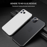 1 Pieces For iPhone 11 12 13 14 15 Pro Max Mini 6 6s 7 8 14 15 Plus X XS Max XR SE 2020 2022 Carbon Fibre Soft film Back Screen Protector Sticker