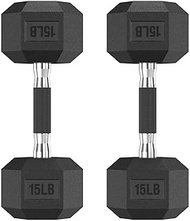 HANDBODE Hex Dumbbell Set, 30-480 lb Set Rubber Encased Exercise & Fitness Dumbbells, Weights Dumbbe