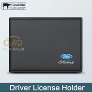 For Ford Cowhide Driver License Holder ID card holder mk2 mk3 mondeo mk4 RANGER EVEREST FOCUS FIESTA